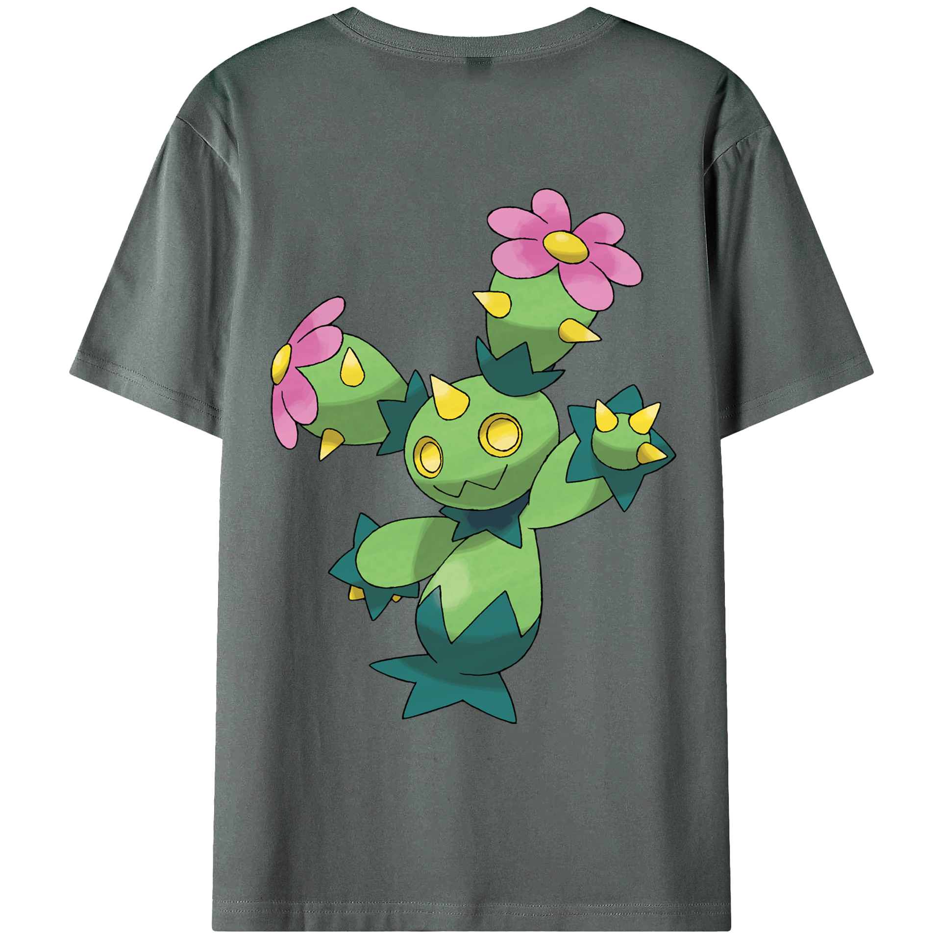 （画像用） ポケットモンスター Pokémon 綿100％ メンズ半袖Tシャツ（バックプリント） 通気性